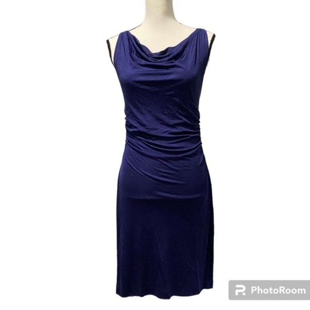 Susana Monaco Ruched Side Cowl Neck Dress Size Small